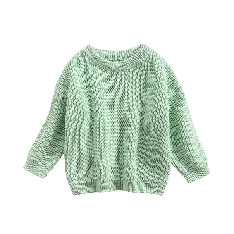 Classic Crewneck Cotton-Blend Knit Sweater for Babies & Kids