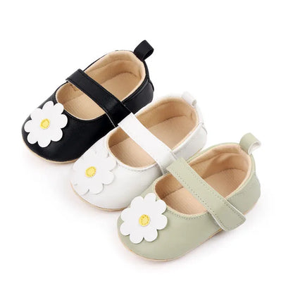 Embroidered Mary Jane First Walker Shoes for Baby Girls