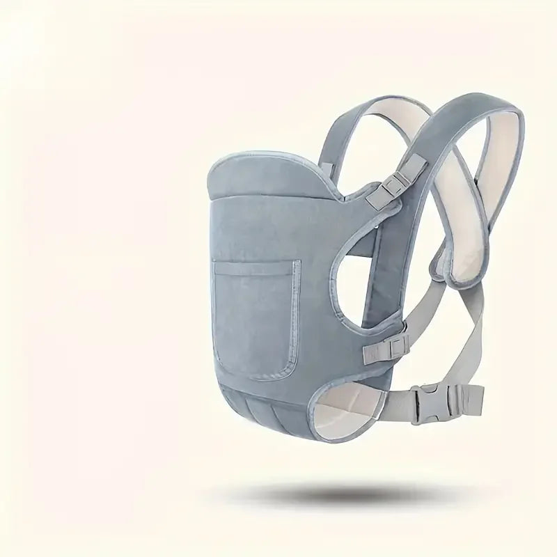 Multi-Position Baby Carrier with Padded Shoulder Straps & Adjustable Buckles
