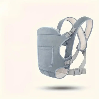 Multi-Position Baby Carrier with Padded Shoulder Straps & Adjustable Buckles
