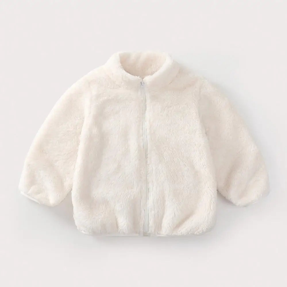 Plush Teddy Fleece Zip Jacket for Babies & Kids