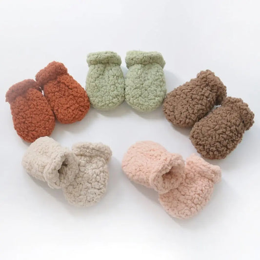 Plush Fleece Baby Mittens – Soft & Cozy Winter Gloves for Toddlers (1–3 Years)