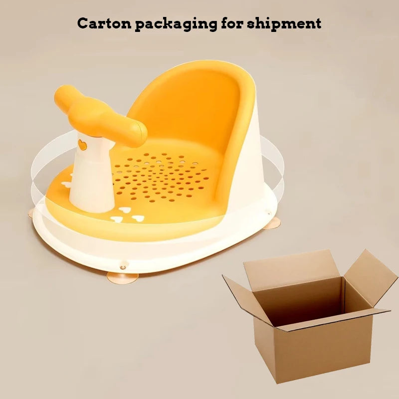 Soft Silicone Baby Bath Seat with Suction Base