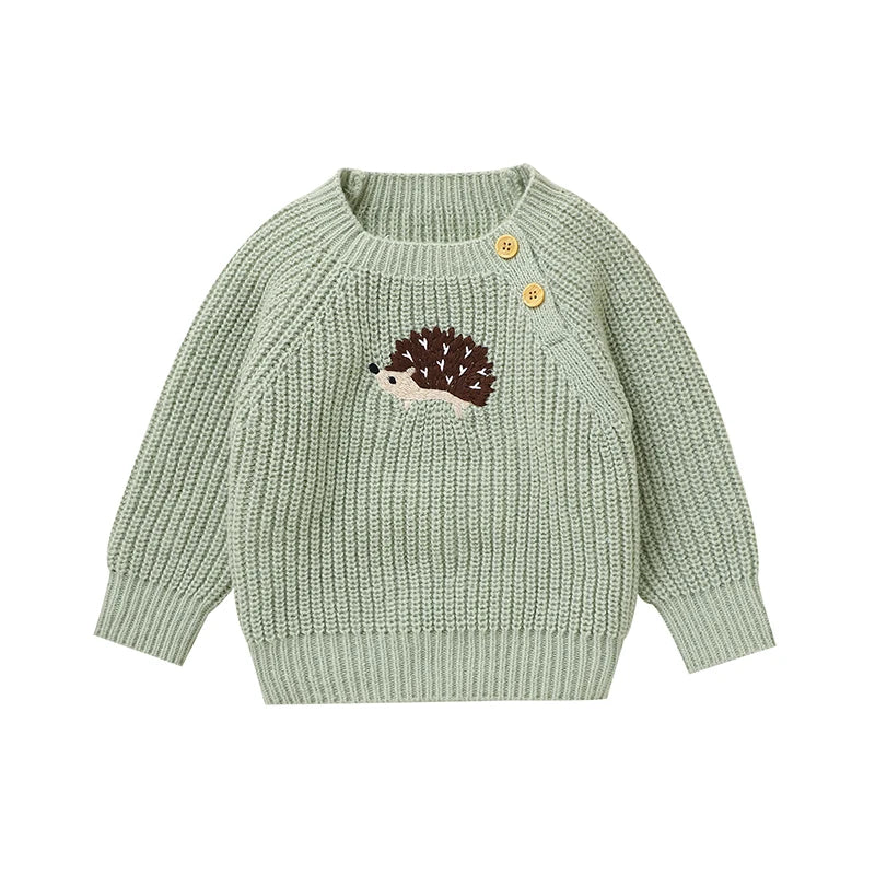Cable-Knit Baby & Toddler Sweater – Soft Winter Pullover with Crew Neck (6 Months–3 Years)