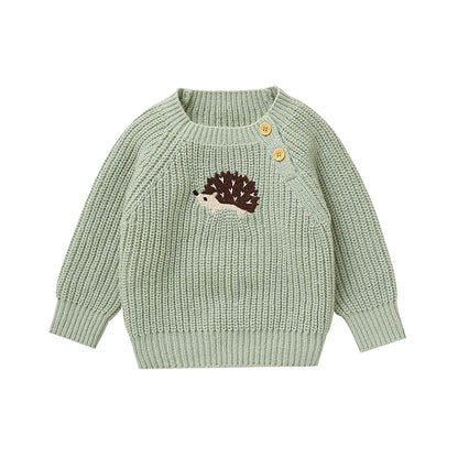 Cable-Knit Baby & Toddler Sweater – Soft Winter Pullover with Crew Neck (6 Months–3 Years)