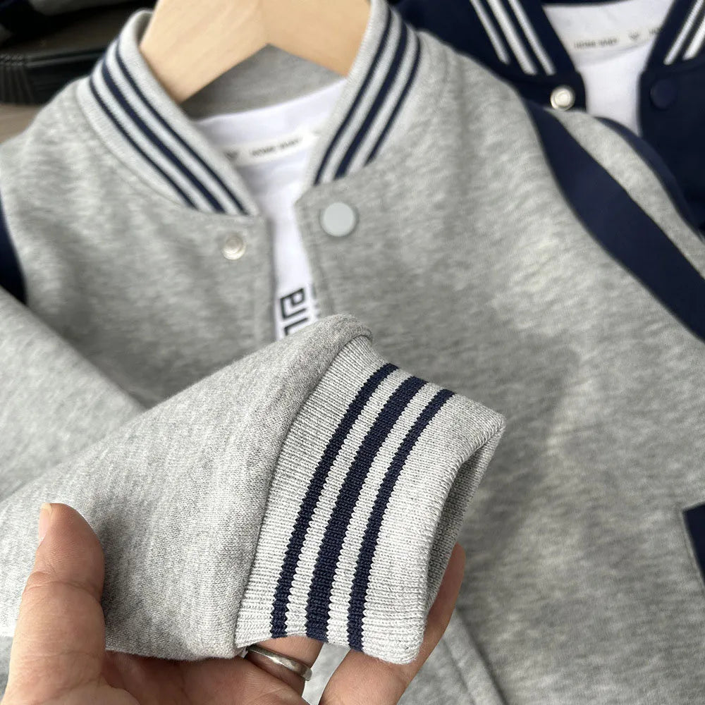 Personalized Embroidered Name Varsity Jacket for Boys