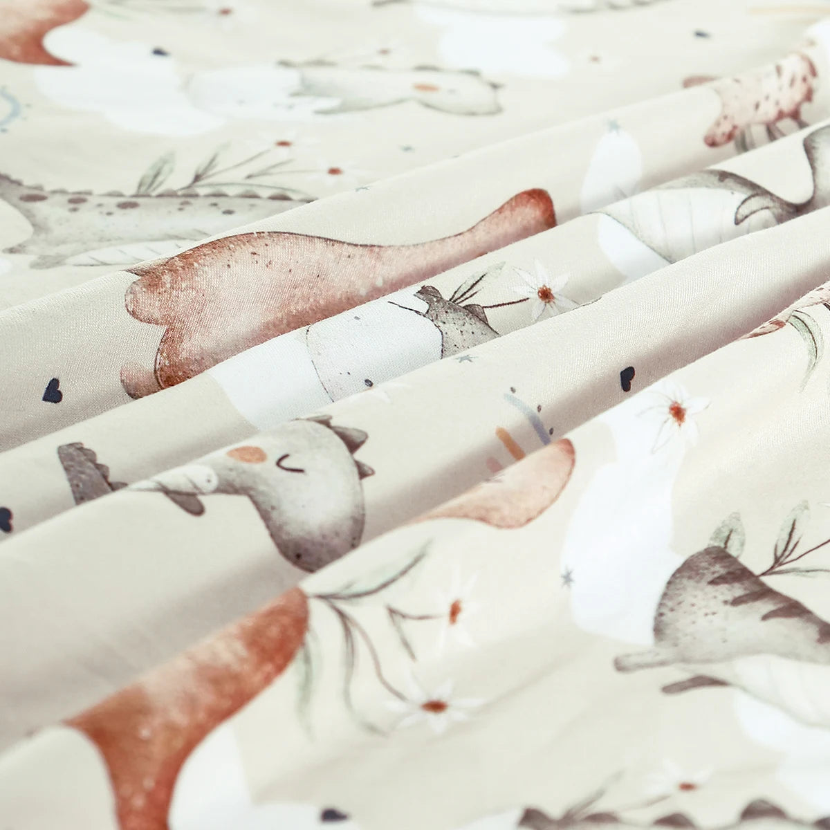 Woodland Adventure & Teddy Bear Print Fitted Crib Sheet