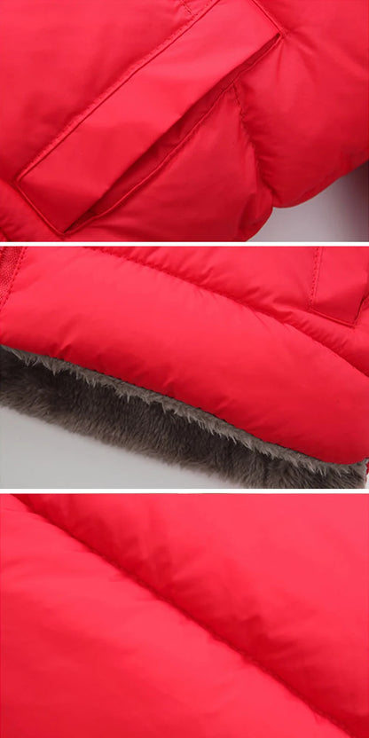 Bear-Ear Plush-Lined Kids’ Puffer Jacket