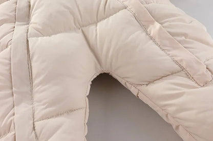 Plush-Lined Winter Baby Snowsuit with Hood & Mittens (0–18 Months)