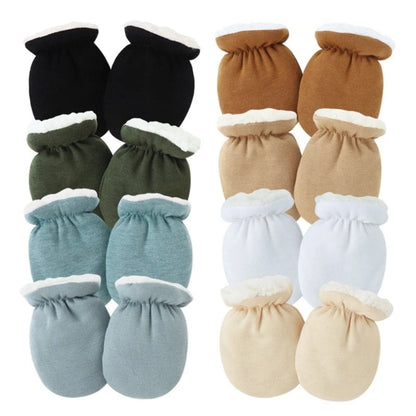 Newborn Anti-Scratch Baby Mittens – Soft Protective Hand Covers (0–12 Months)
