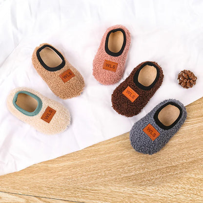 Sherpa Fleece Slip-On Slippers for Babies & Toddlers