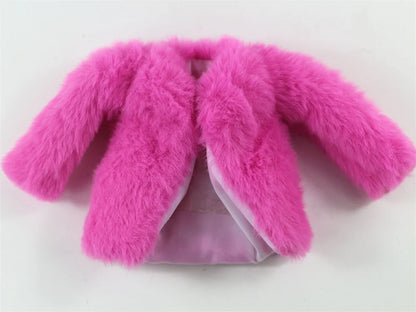 Plush Faux-Fur Coat for 11.5-Inch Dolls