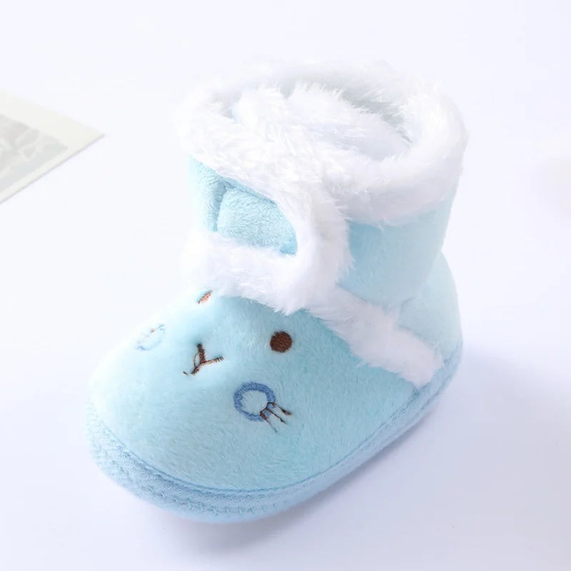 Soft Plush Bear Baby Booties – Cozy Winter First Walkers (0–18 Months)