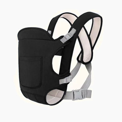 Multi-Position Baby Carrier with Padded Shoulder Straps & Adjustable Buckles