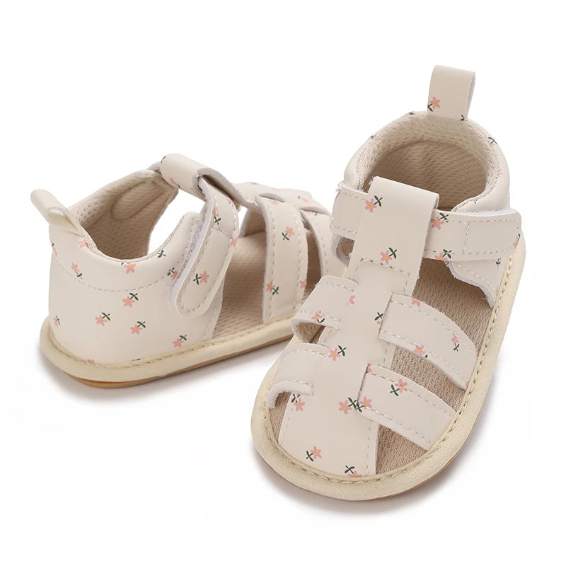 Ditsy Floral Fisherman Sandals for Baby Girls