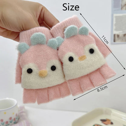 Cozy Penguin Flip Mittens for Kids (Ages 2–6)