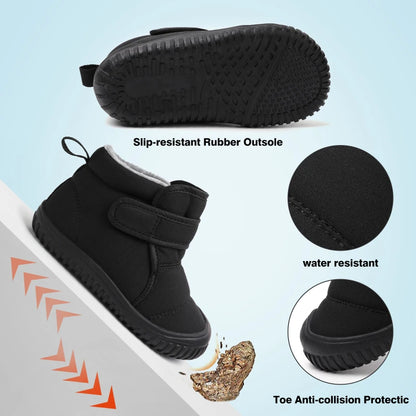 Warm Winter Snow Boots for Toddlers & Kids – Anti-Slip, Plush-Lined Outdoor Shoes