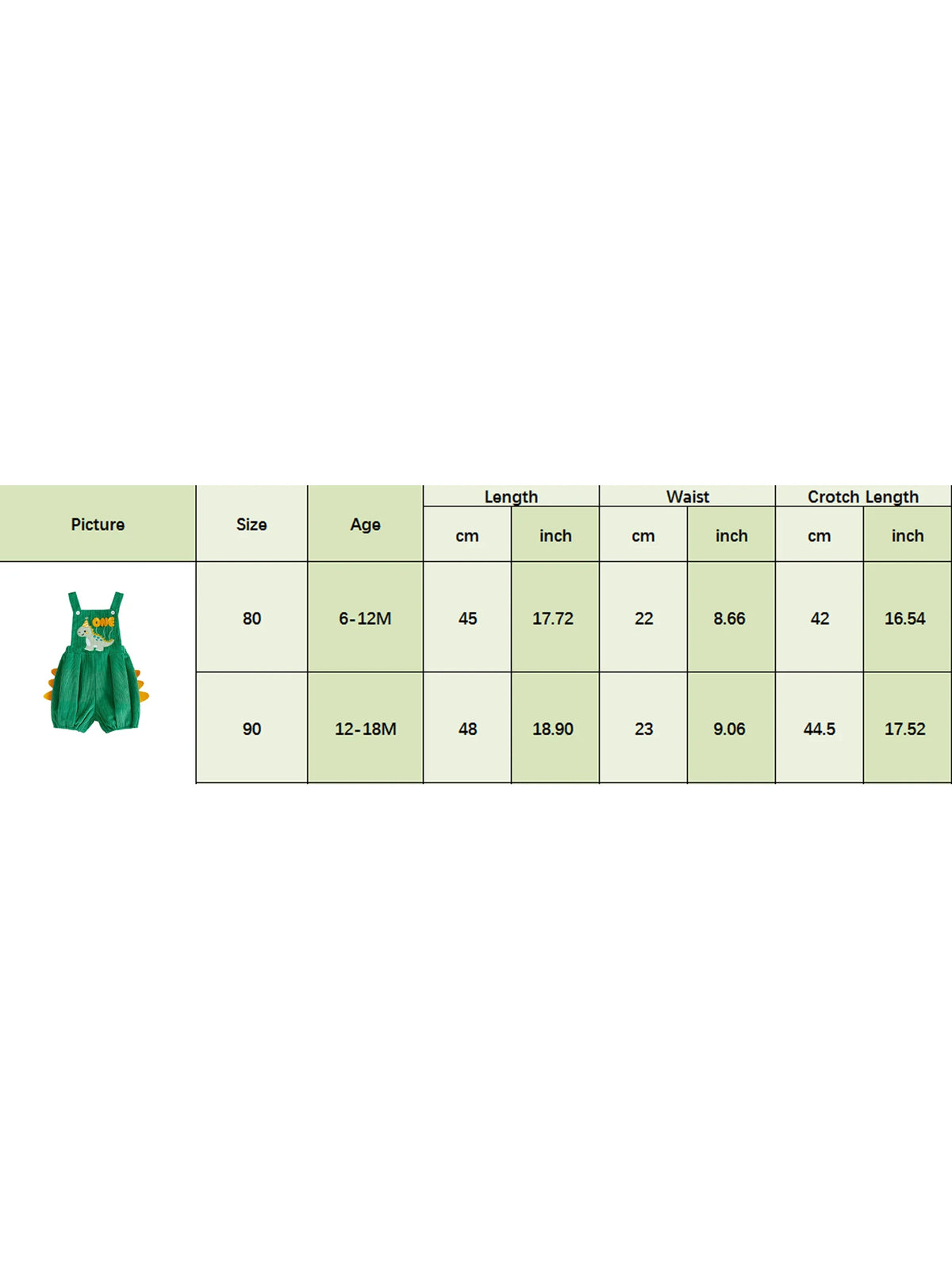 First Birthday Dino Corduroy Bubble Overall Romper for Baby Boys