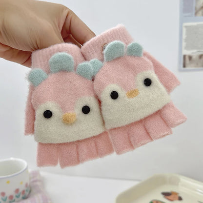 Cozy Penguin Flip Mittens for Kids (Ages 2–6)