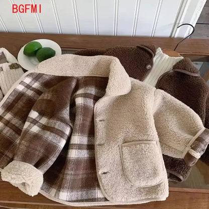 Cozy Teddy Fleece Button-Up Jacket for Kids