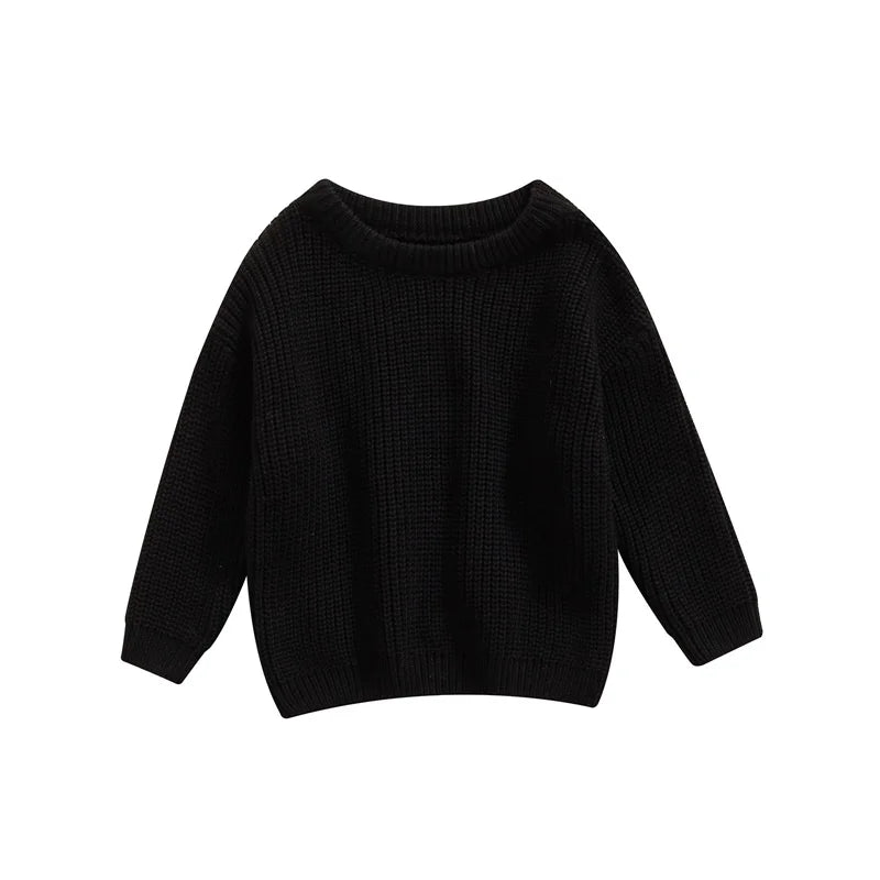 Classic Crewneck Cotton-Blend Knit Sweater for Babies & Kids