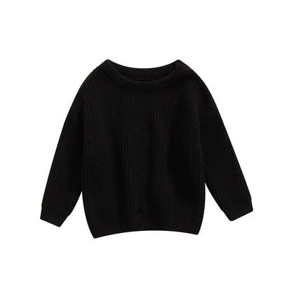 Classic Crewneck Cotton-Blend Knit Sweater for Babies & Kids