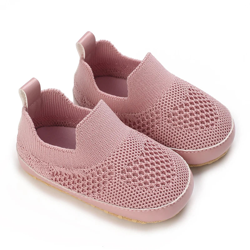 Contrast-Stitch Baby Loafers & Canvas Sneakers with Soft Soles