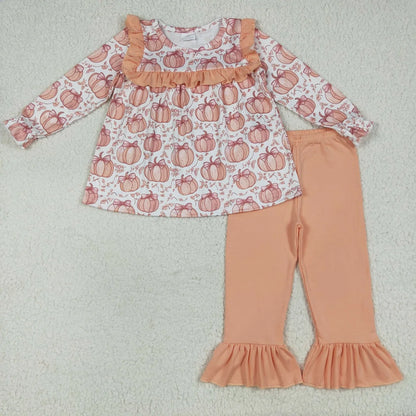 Harvest Charm Printed Two-Piece Outfit Sets for Baby & Toddler Girls