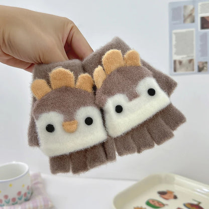 Cozy Penguin Flip Mittens for Kids (Ages 2–6)