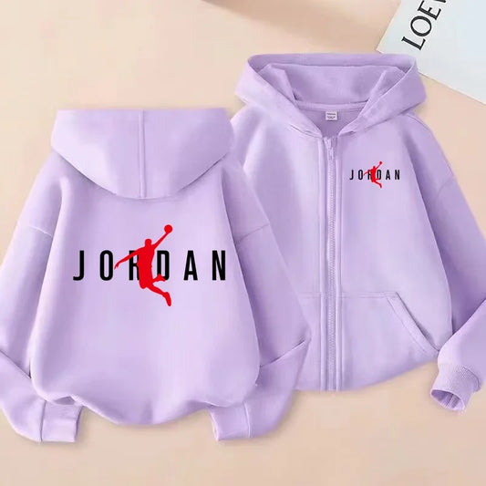 Girls’ Basketball Graphic Full-Zip Hoodie