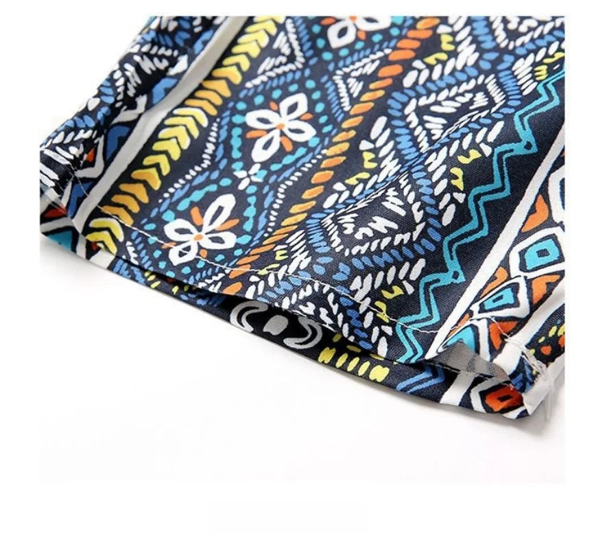 Boho Tassel Top, Printed Pants & Mini Bag Set