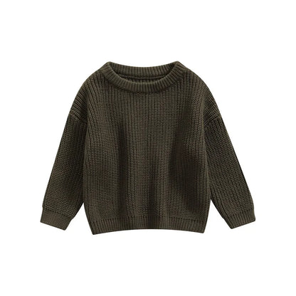 Classic Crewneck Cotton-Blend Knit Sweater for Babies & Kids