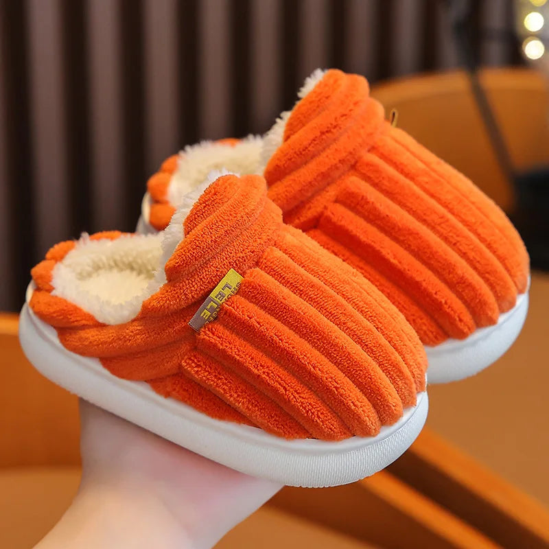 Cozy Winter Slippers for Kids – Plush-Lined, Non-Slip Indoor Shoes (Toddlers & Kids)