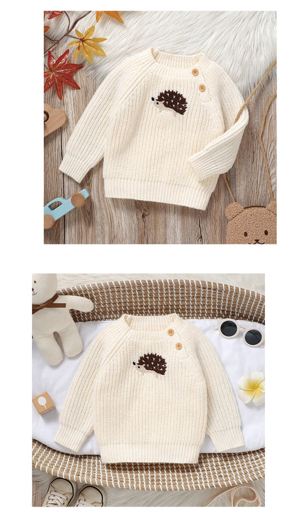 Cable-Knit Baby & Toddler Sweater – Soft Winter Pullover with Crew Neck (6 Months–3 Years)