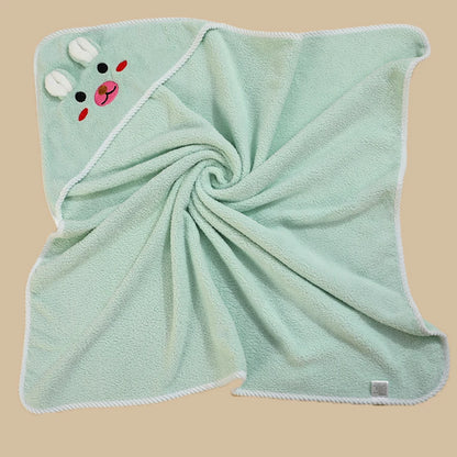 Baby Hooded Animal Bath Towel & Robe – Soft, Absorbent & Cozy