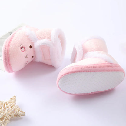 Soft Plush Bear Baby Booties – Cozy Winter First Walkers (0–18 Months)