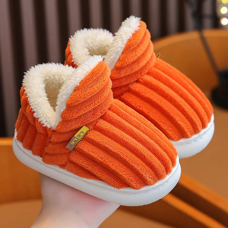 Cozy Winter Slippers for Kids – Plush-Lined, Non-Slip Indoor Shoes (Toddlers & Kids)