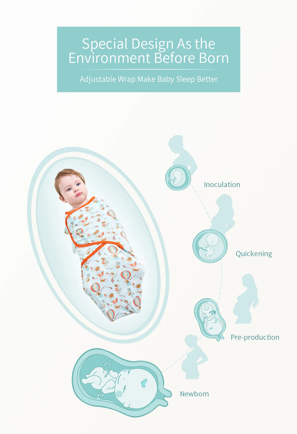 2-Piece Cotton Baby Swaddle Set with Animal & Nature Prints