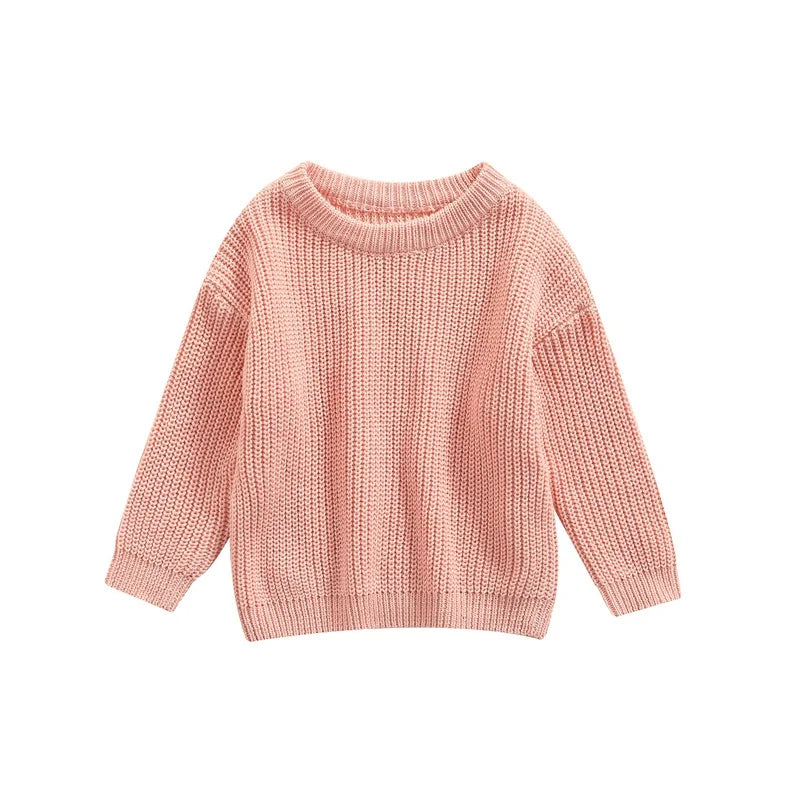 Classic Crewneck Cotton-Blend Knit Sweater for Babies & Kids