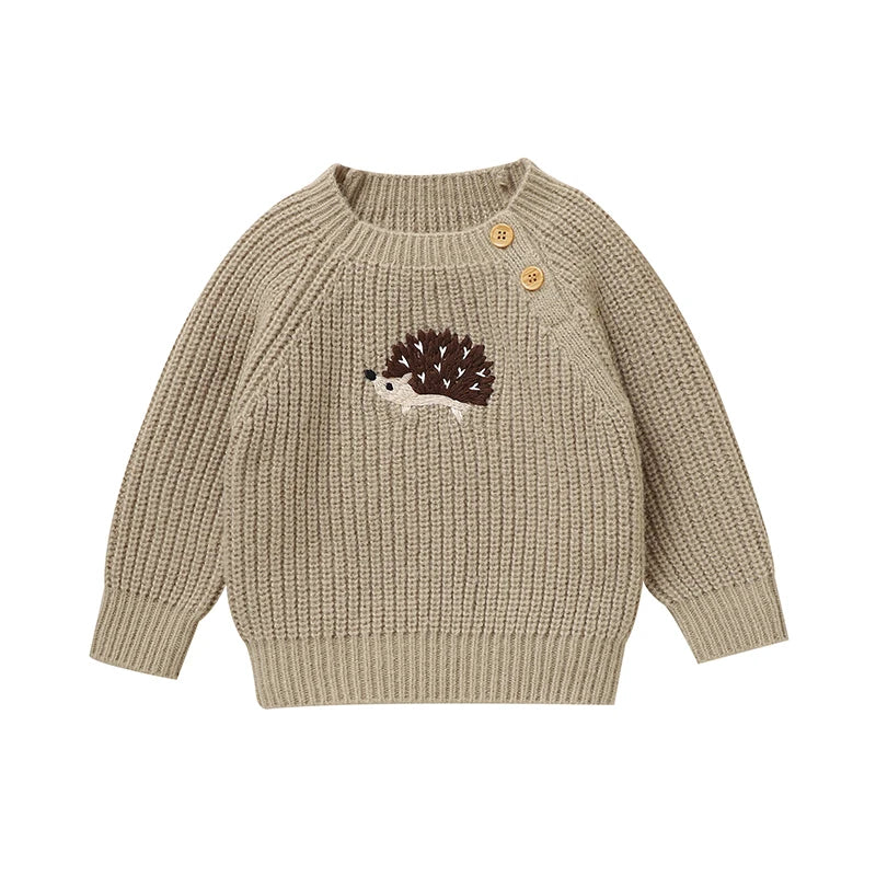 Cable-Knit Baby & Toddler Sweater – Soft Winter Pullover with Crew Neck (6 Months–3 Years)