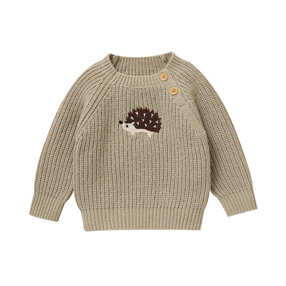 Cable-Knit Baby & Toddler Sweater – Soft Winter Pullover with Crew Neck (6 Months–3 Years)