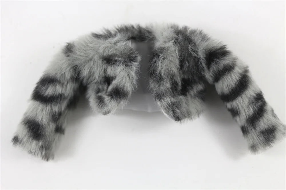 Plush Faux-Fur Coat for 11.5-Inch Dolls