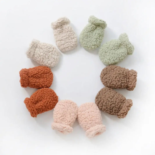 Plush Fleece Baby Mittens – Soft & Cozy Winter Gloves for Toddlers (1–3 Years)