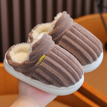 Cozy Winter Slippers for Kids – Plush-Lined, Non-Slip Indoor Shoes (Toddlers & Kids)
