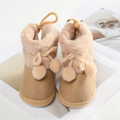 Winter Baby Snow Boots – Plush Warm First Walker Booties (0–18 Months)