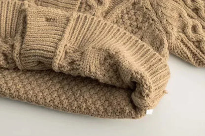 Classic Cable-Knit Cardigan – Cozy Button-Front Sweater for Kids
