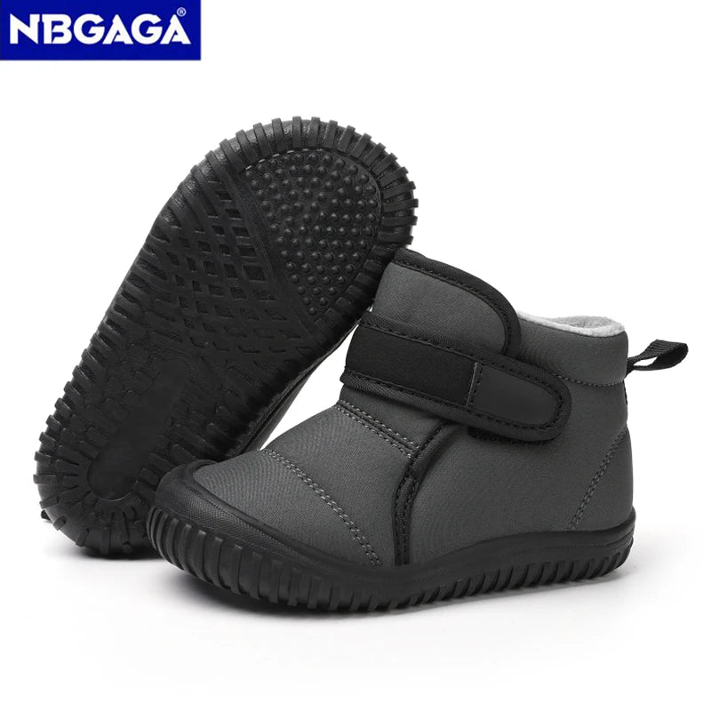 Warm Winter Snow Boots for Toddlers & Kids – Anti-Slip, Plush-Lined Outdoor Shoes