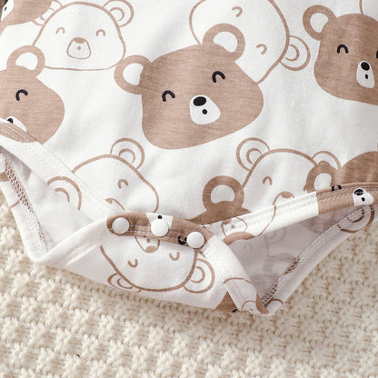 Little Bear Bodysuit, Pants, Hat & Booties 4-Piece Baby Boy Set