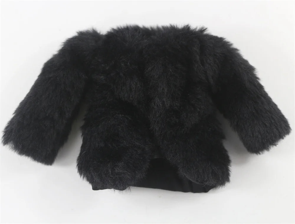 Plush Faux-Fur Coat for 11.5-Inch Dolls