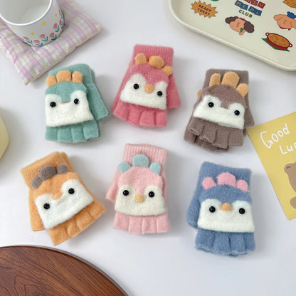 Cozy Penguin Flip Mittens for Kids (Ages 2–6)